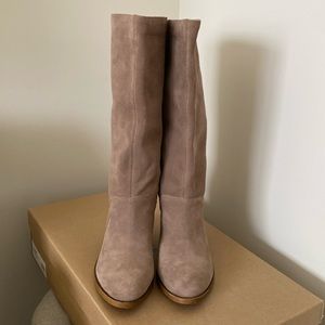 Lucky Brand suede boots.